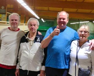 Finalistit vasemmalta: Mika Alamäki, Urpo Teräspuro, Tommi Heinonen, Rauni Kaskenviita